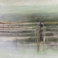 doni-silver-simons-ripped-Untitled, (green),acrylics, Doni Silver Simons 6